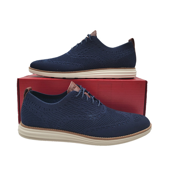 Cole Haan Men\'s Original Grand Wingtip Oxford C27960 - Navy/Ivory - US 11 (287) main image 7